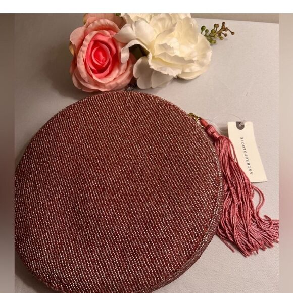 Holiday Monogram  Embellished Pouch. Letter A - Picture 5 of 6